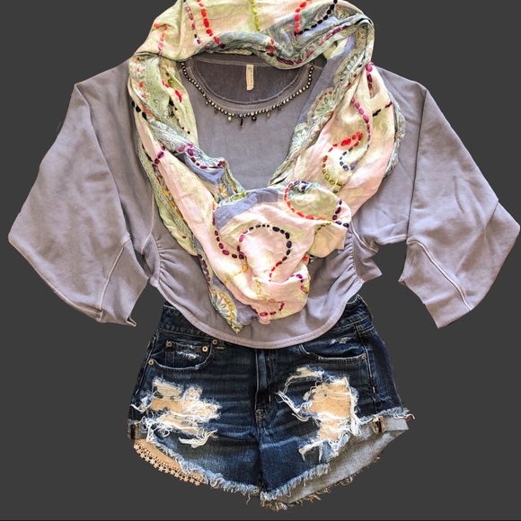 Free People Tops - Free People Movement Ruched Sweatshirt